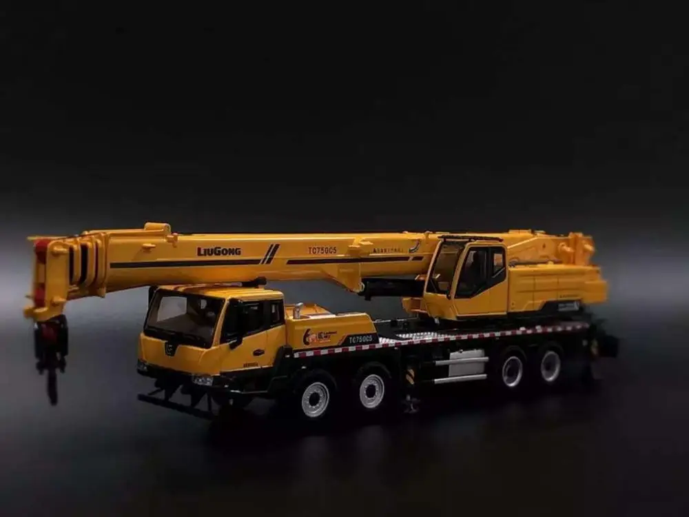 Коллекционная модель из сплава 1:50 Масштаб Liugong CLG TC750C5 мобильный тяжелый кран инженерное оборудование литья под давлением модель игрушки для украшения - Цвет: Цвет: желтый