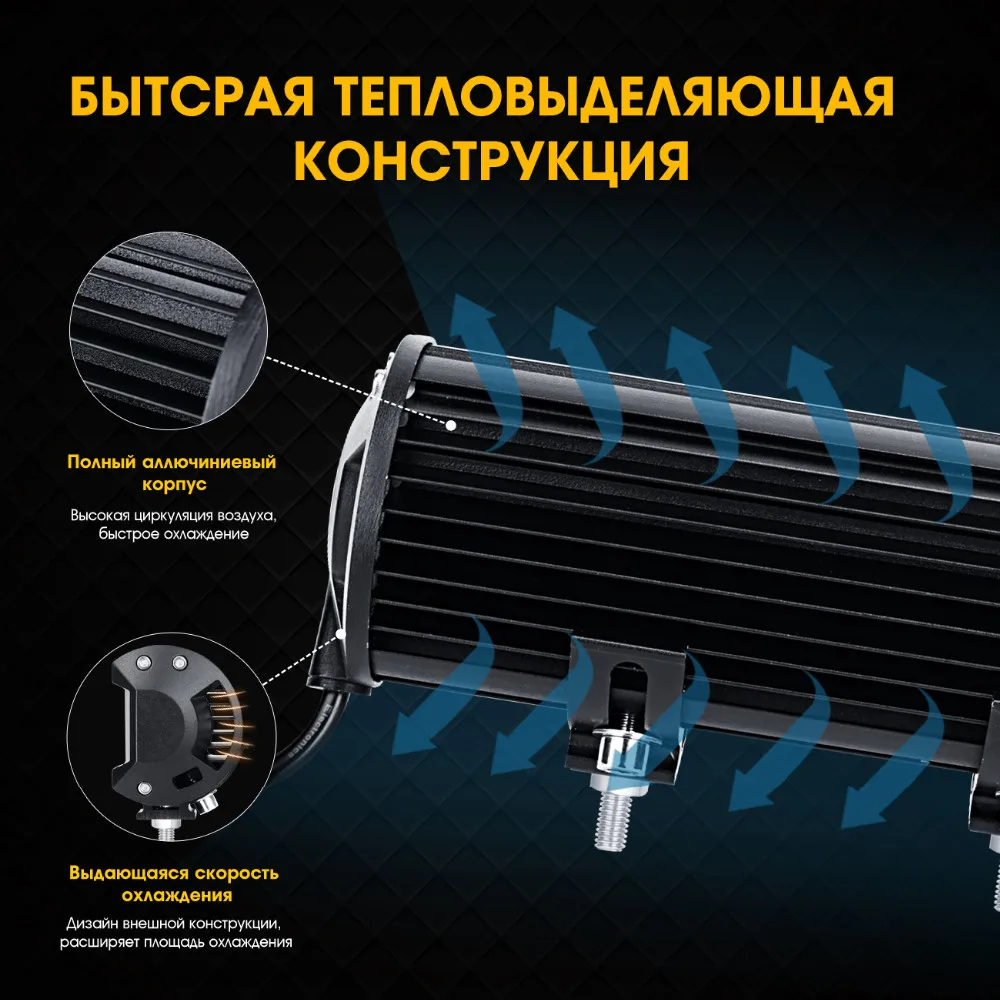 Oslamp 1" 20" 2" 28" 3" 44" 3-строки, светодиодные панели offroad combo Луч работы свет бар DC12v 24 В Грузовик внедорожник ATV 4WD 4x4 привело бар