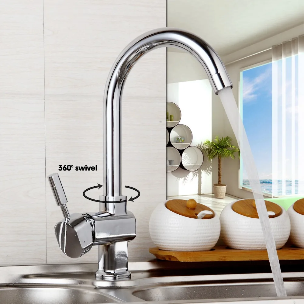Superior in Quality and Reasonable in Price Kitchen Faucet Chrome Polished Basin Faucet Hot and