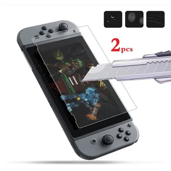 

2Pcs 9H Tempered Glass Screen Protector For Nintend Switch Protective Film Cover For Nintend Switch NS Accessorie