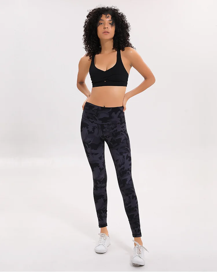 black and grey printed sports pants 5