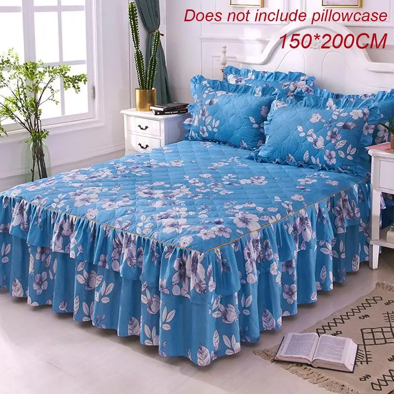 150x200 см синий Королевский покрывало для кровати, теплое уплотненное стеганое покрывало для односпальной и двойной кровати, покрывало вокруг нескользящей кровати, наволочки - Цвет: Черный