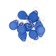 Em4305 перезаписываемый 125 кГц Rfid ID ключ-брелок кольцо для ключей сине-100 шт