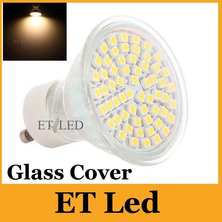 

CE ROHS GU10 6W SMD Led Bulbs Light With Safety Glass Cover High Power 120 Angle Cool White/Warm White Led Lights 110V 220V 12V