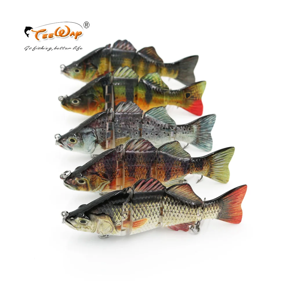 

Fishing Lures 10cm 30g 4-segement Isca Artificial Pike Lure Muskie Fishing Lures Swimbait Crankbait Hard Bait Fishing Accessory