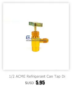 1/2 ACME хладагент кран Дозирующий клапан фреон открывалка для бутылок