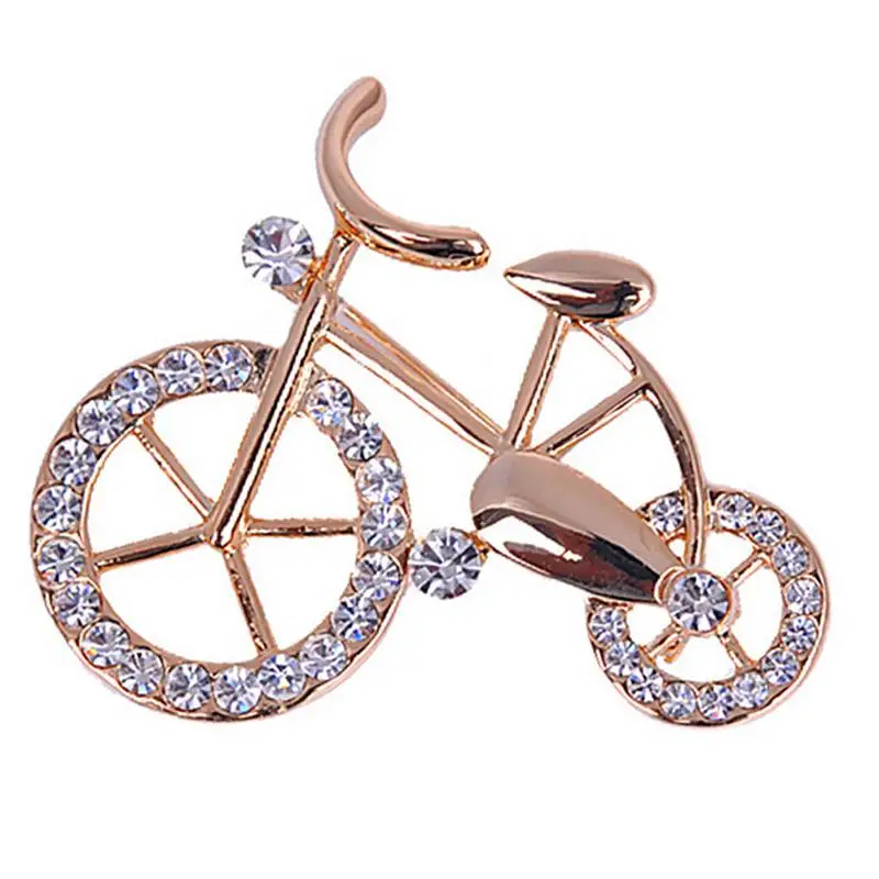 

YITING 1PC Beautiful Fashionable Brooches bike bicycle lovers pectoral flower gift brooch Pin For Women Jewelry