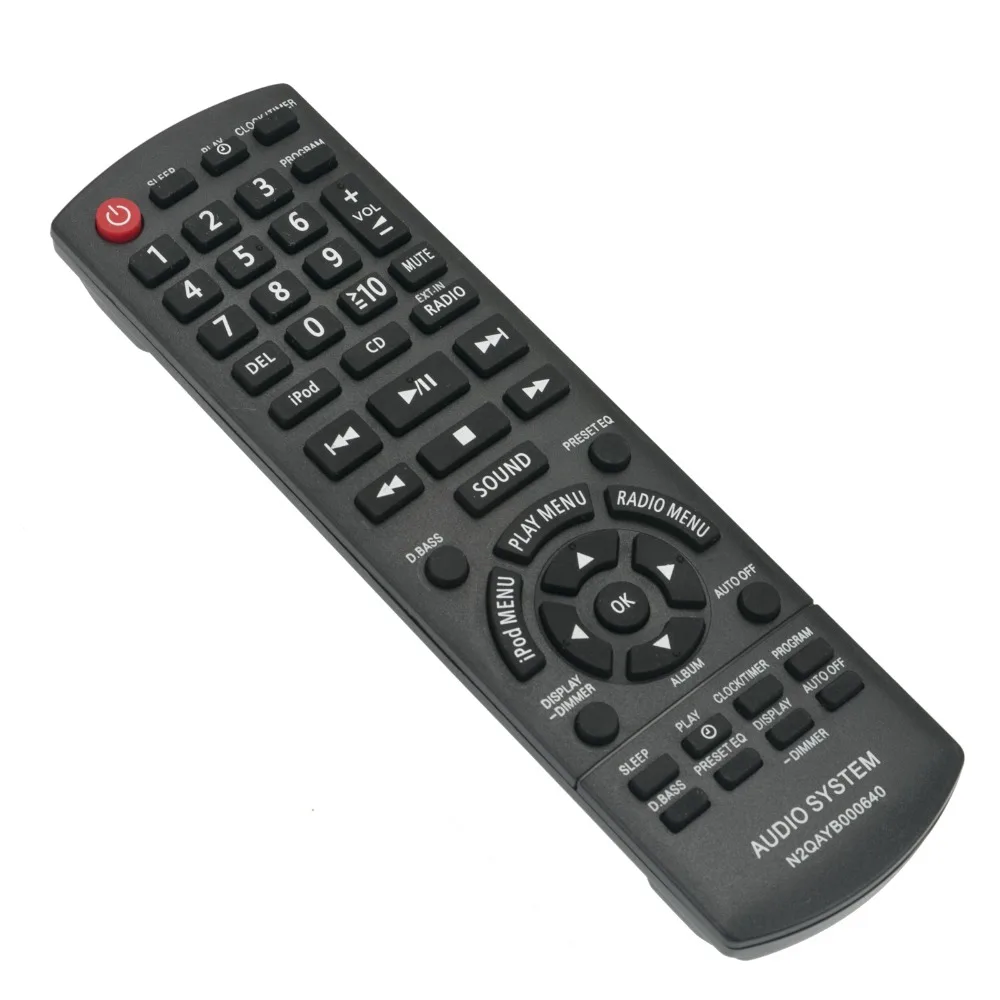 New N2QAYB000640 Replaced Remote Control fit for Panasonic SC-HC25 SC-AKX14 SC-PMX5 SC-PM500 Compact Stereo System