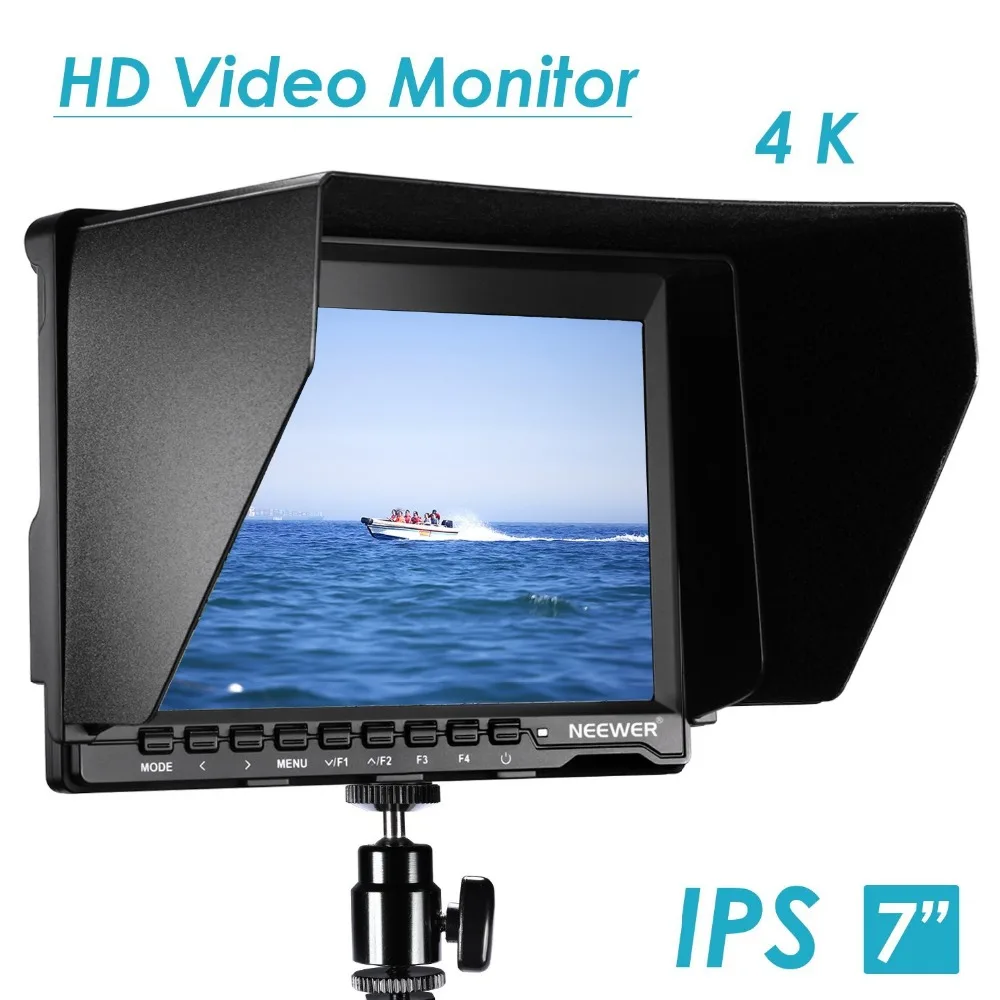 Neewer NW74K 7 ''Ultra HD 4K 1280x800 IPS экран Камера полевой монитор 16:10/4:3 регулируемое