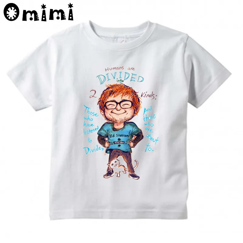 Детская футболка с изображением Ed Sheeran отличные повседневные топы коротким