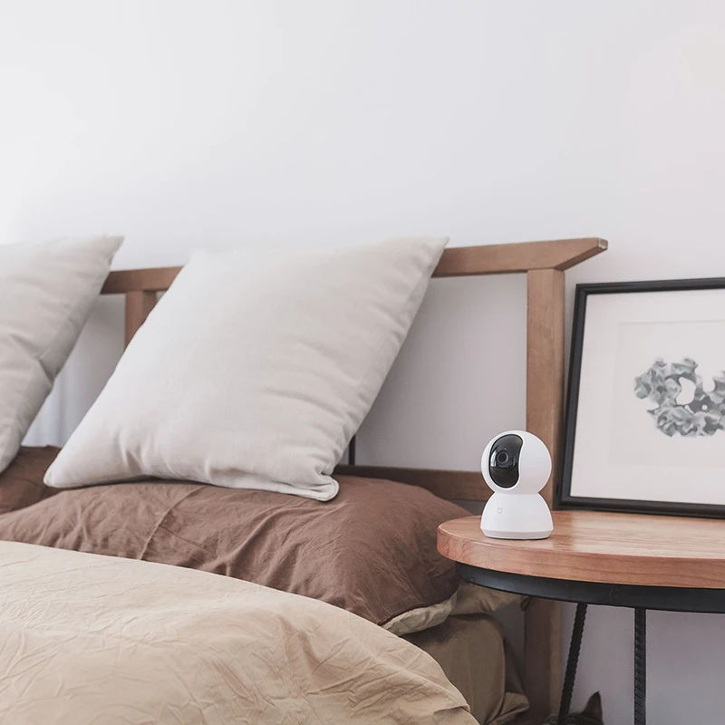 Английская версия Xiaomi Mijia умная камера Вращающаяся головка Версия 1080 P 360 градусов веб-камера IP Cam видеокамера Wi-Fi Беспроводное управление пр...