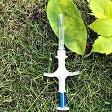 200 шт 1,4*8 мм 134,2 кГц RFID стеклянная бирка для идентификации животных, ПЭТ микрочипы EM4305 со шприцем для отслеживания животных