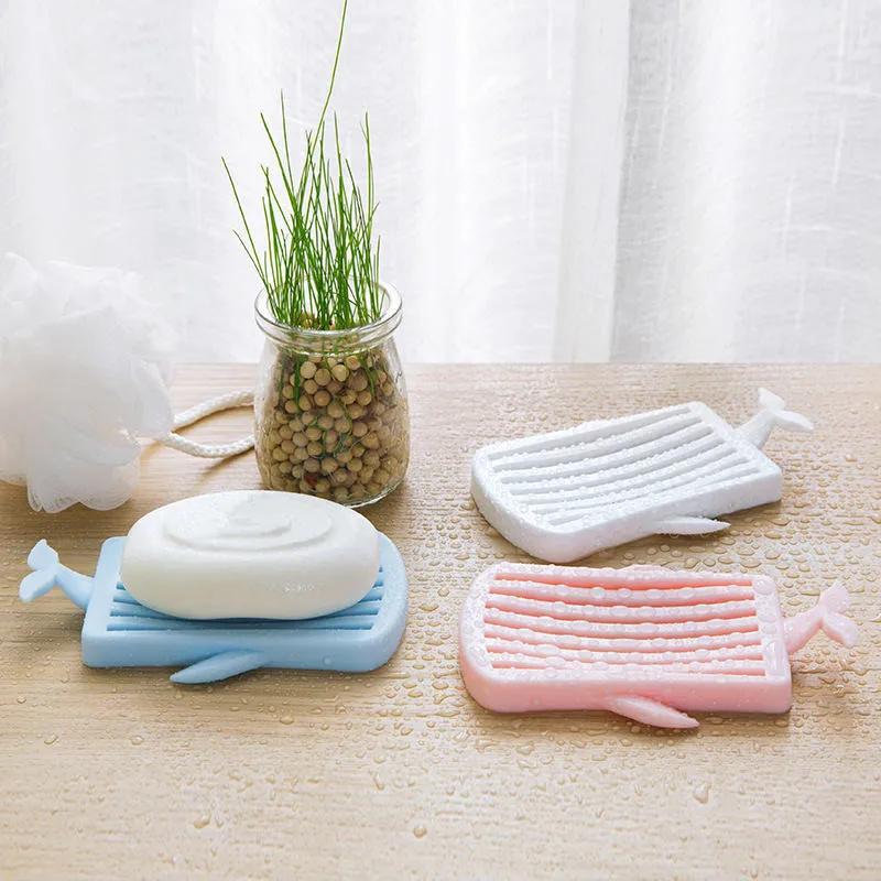 

Multi-functional household storage soap box Bathroom Shower Whale Shape Soap Box Dish Storage Plate Tray Holder Case Container