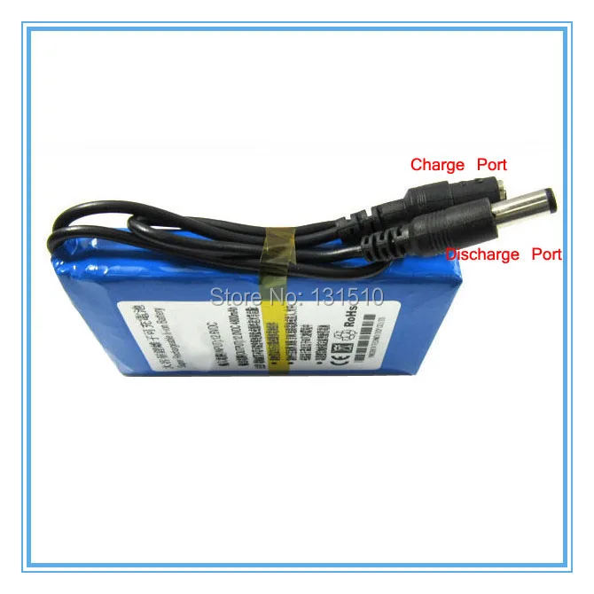

12.6V Rechargeable Lithium-ion Battery Pack DC-12680 12V 6800mAh Li-ion Battery for CCTV Camera 50pcs/lot Free shipping