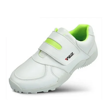 Pgm/Обувь для игры в гольф для взрослых; легкие кроссовки для тренировок для девочек; дышащая нескользящая обувь для игры в гольф для мальчиков; AA20172 - Цвет: Зеленый