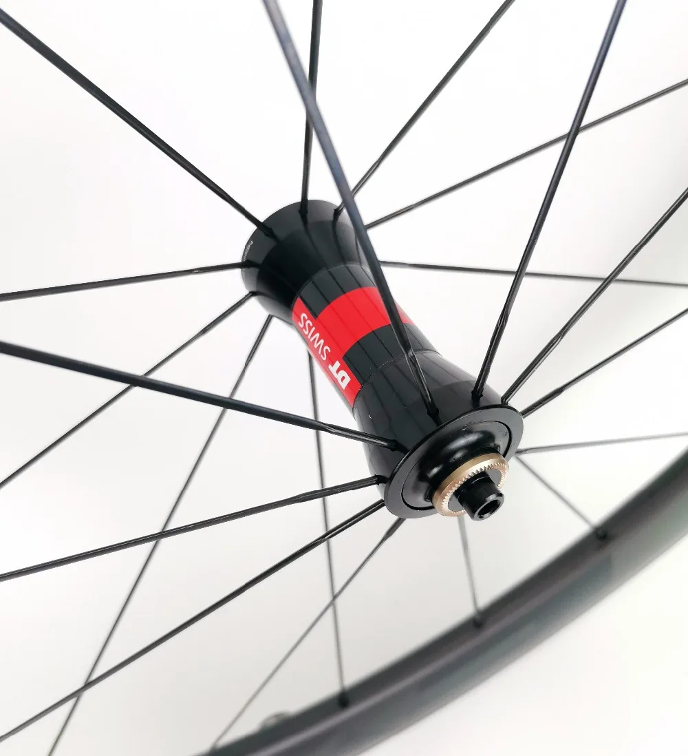 Sale EVO full carbon fiber 700C Road bike wheels 60mm depth 25mm width clincher/Tubular Road Bicycle carbon wheels with DT hubs 5
