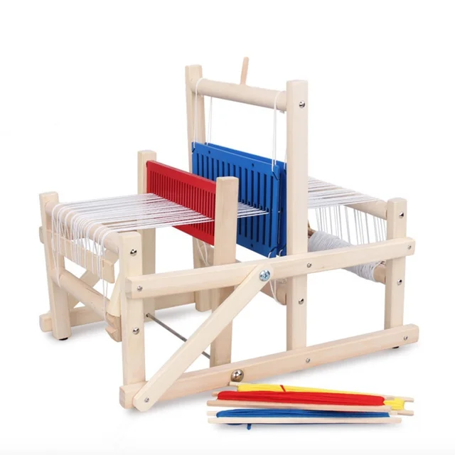 Wooden Traditional Weaving Loom Educational Craft Baby Art Toys Craft