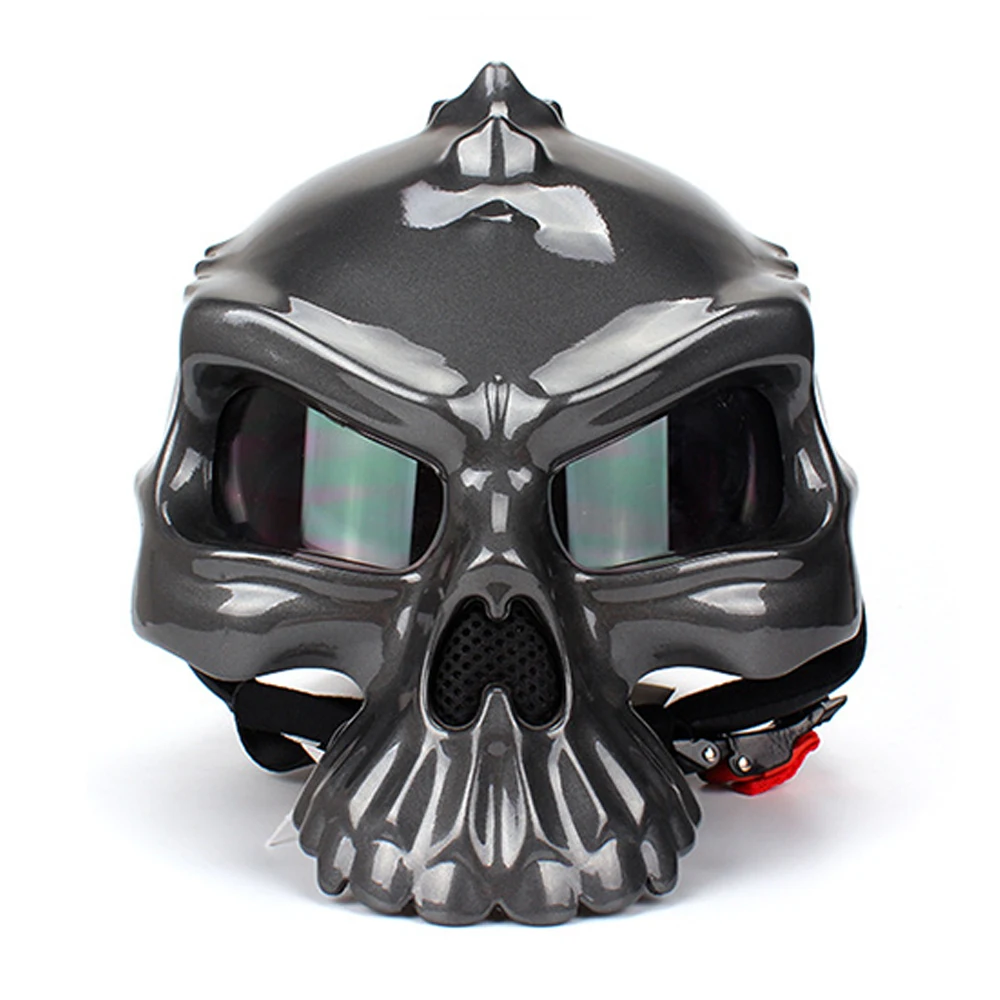 SDDP Gray HEROBIKER мотоциклетный шлем винтажный Ретро мотоциклетный шлем мотоциклетный полный шлем Casco Moto Cruiser Chopper Кафе Racer Capacetes - Цвет: SDDP Gray