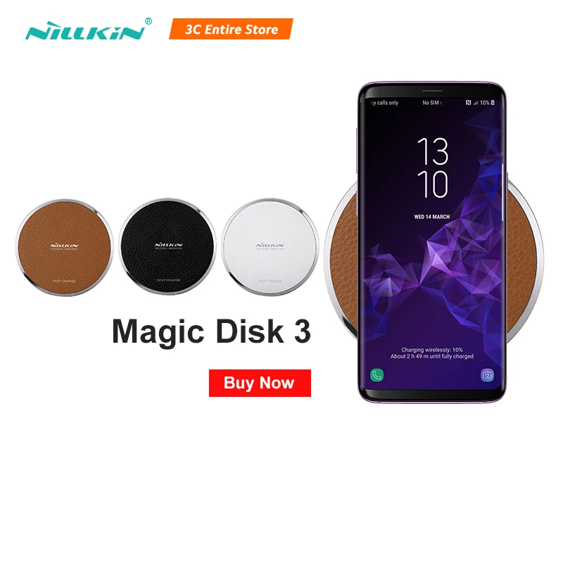 

Nillkin fast charger pad for samsung S8/S8 Plus/Note 8 QI Fast Wireless Charging Pad for iPhone X/8/8 Plus wireless charger pad