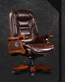 Кожаное кресло boss может лежать компьютерное кресло дома с массажем может поднимать головы слой воловьей кожи офисное кресло. 8
