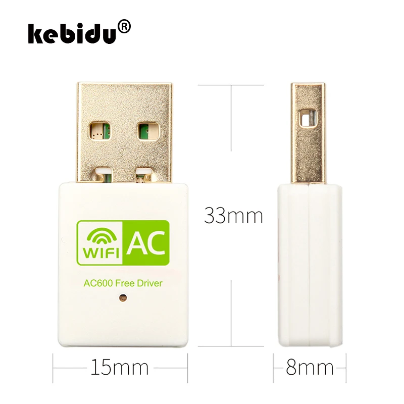 Бесплатный драйвер беспроводной USB Wifi адаптер 600 Мбит/с Lan Ethernet 2 4G 5G