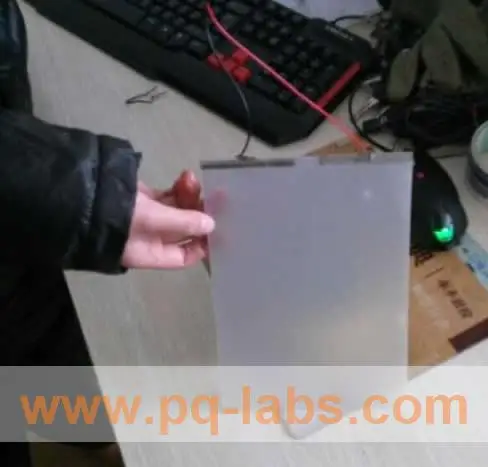 DfLabs A4 образец серого самоклеящегося смарт переключаемого стекла DEFI пленка для
