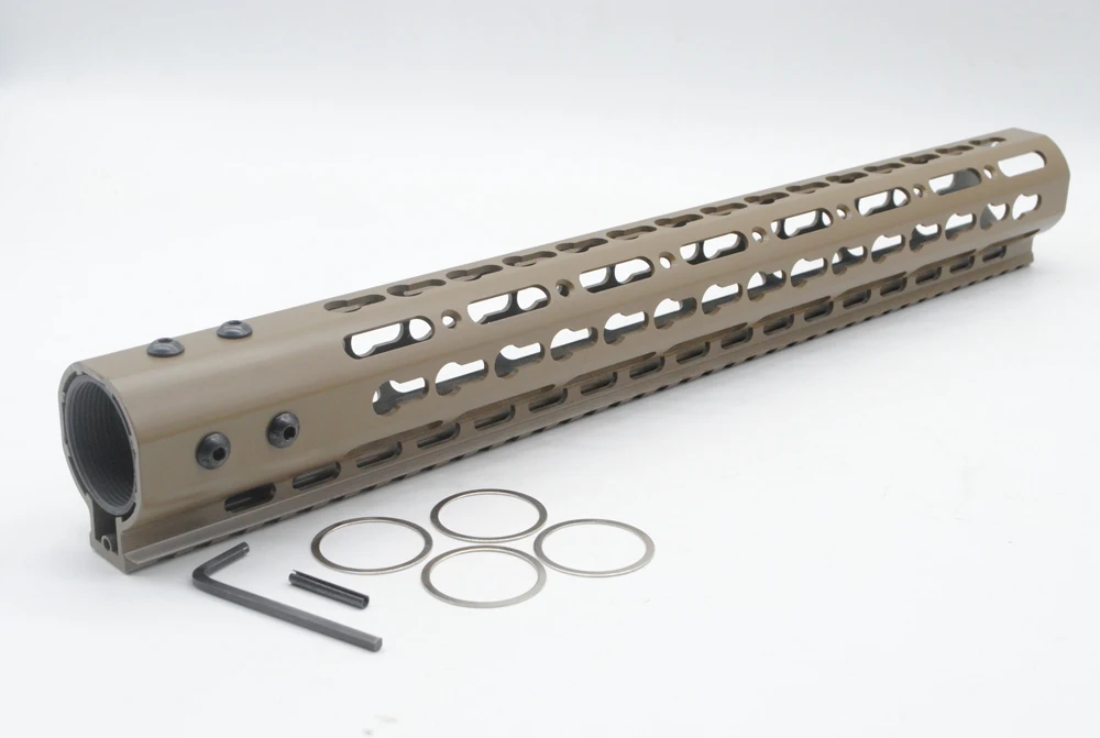TriRock 15 дюймов Длина ключа мод Handguard бесплатно Поплавковый рельс Монтажная система