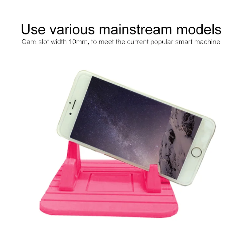 Car GPS Silicone Anti Slip Mat Desktop Bracket Mobile Phone Bracket Stand for IPhone Samsung Holder Auto Interior Accessories