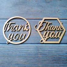 10 шт деревянные спасибо бирки лазерная резка собачий жетон Свадебные упаковочные идеи ярлыки спасибо вечерние сувениры