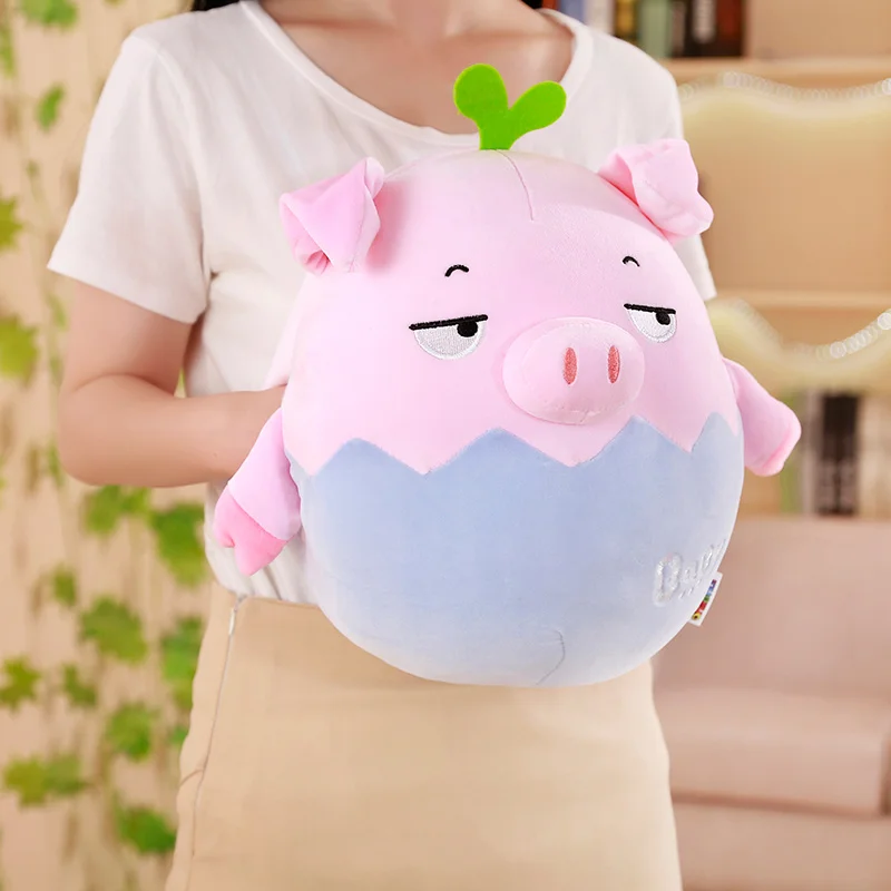 

Babiqu 1pc 23/35cm Kawaii Fat Pink Pig Plush Pillow Stuffed Cute Animal Hand Warmer Couple Pig Toys for Children Kids Girls Gift