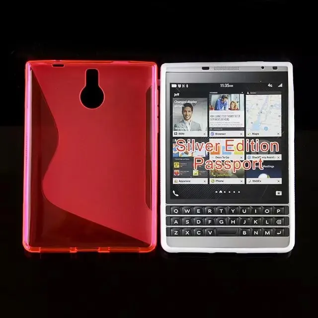 Soft S Line Case for Blackberry passport silver edition Gel Cover Skin