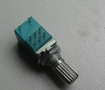 

Free Shipping! 1pc 09 type full closure volume potentiometer With switch double potentiometer B50K