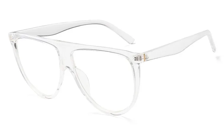 45019 прозрачные оправа очки мужские женские солнцезащитные очки модные очки UV400 - Цвет оправы: C9 clear clear