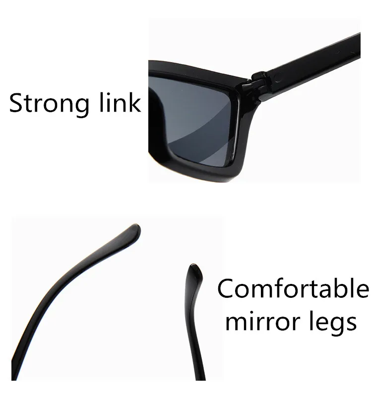 ASUOP2018 new ladies fashion cat eye sunglasses men's high-end brand square glasses transparent color UV400 popular classic gogg (10)