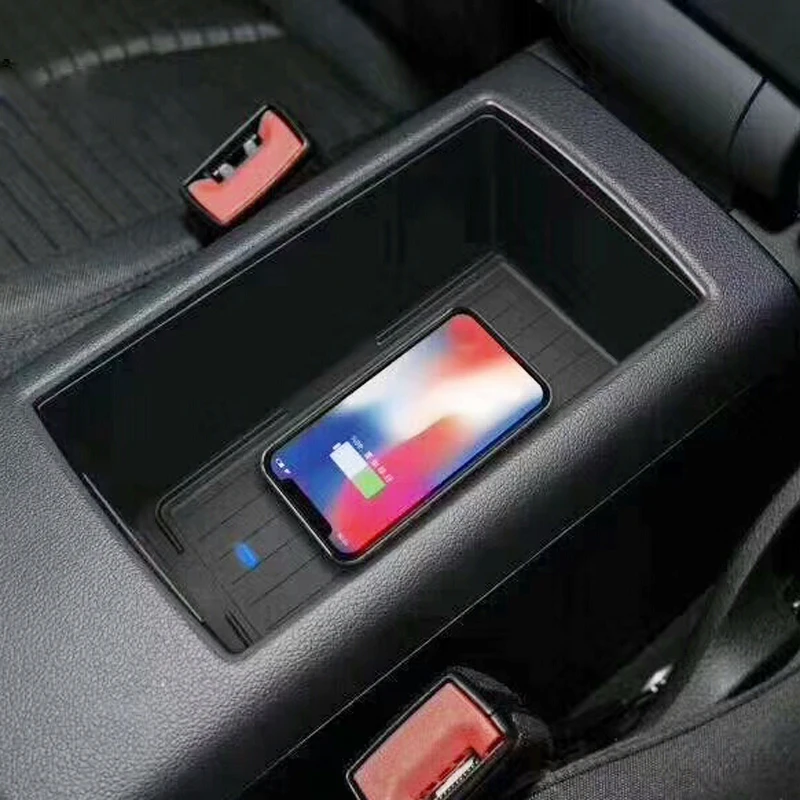 10 Вт автомобильное QI Беспроводное зарядное устройство для телефона консоль сиденье подлокотник коробка быстрая зарядка чехол накладка аксессуары для Audi A3 S3 8V