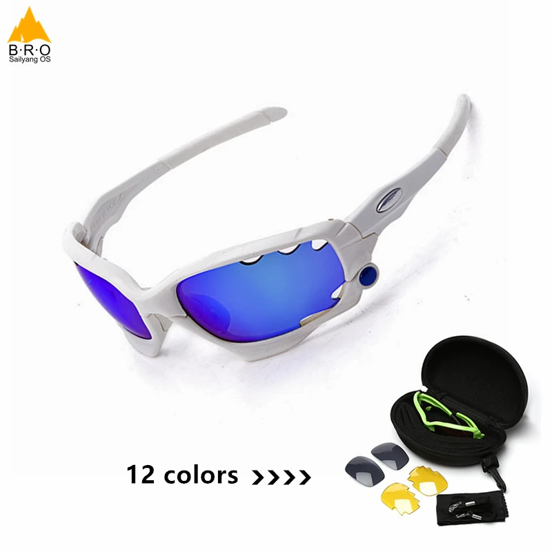 

Polarized Cycling Sun Glasses Outdoor Sports Bicycle Glasses Bike Sunglasses Goggles Eyewear 3 Lens
