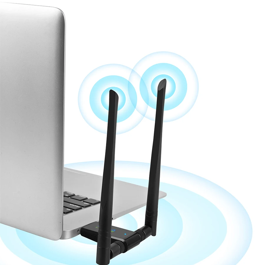 USB3.0 двухдиапазонный 2,4/5G USB Wifi адаптер двойная антенна Wi-Fi приемник беспроводная сетевая карта 11AC двойной 1750 Мбит/с wi-fi-адаптеры