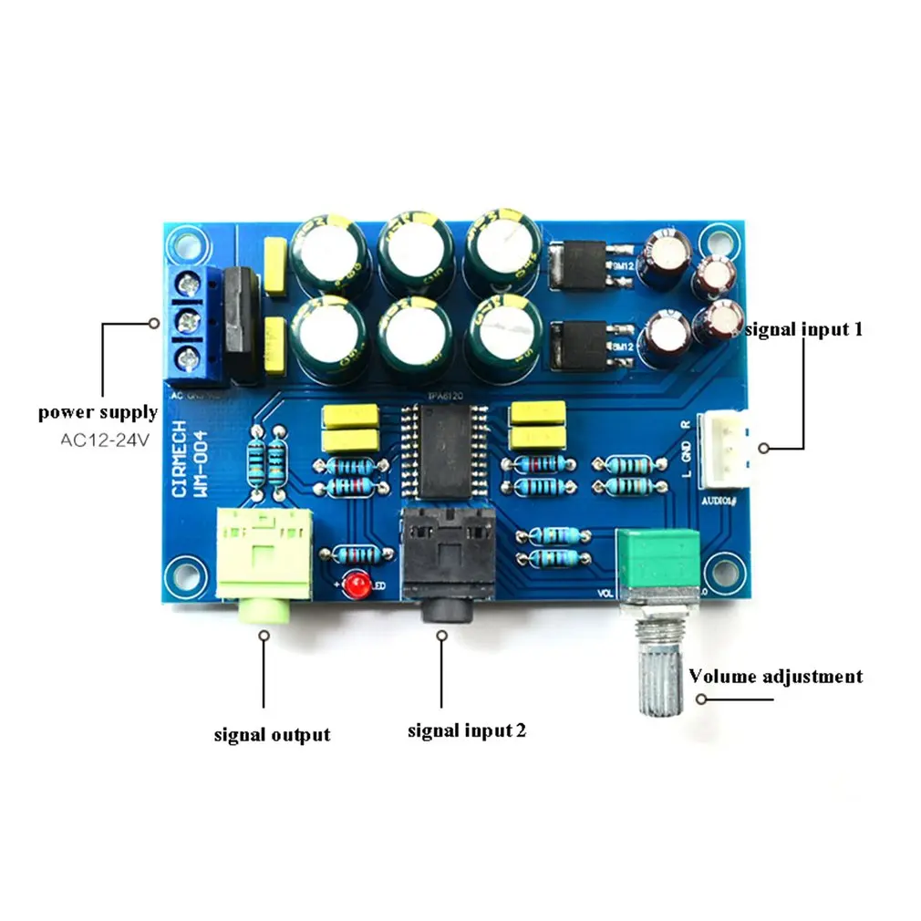 TPA6120 усилитель для наушников плата TPA6120A2 hifi нулевой шум Amplificador доска DIY/Готовая