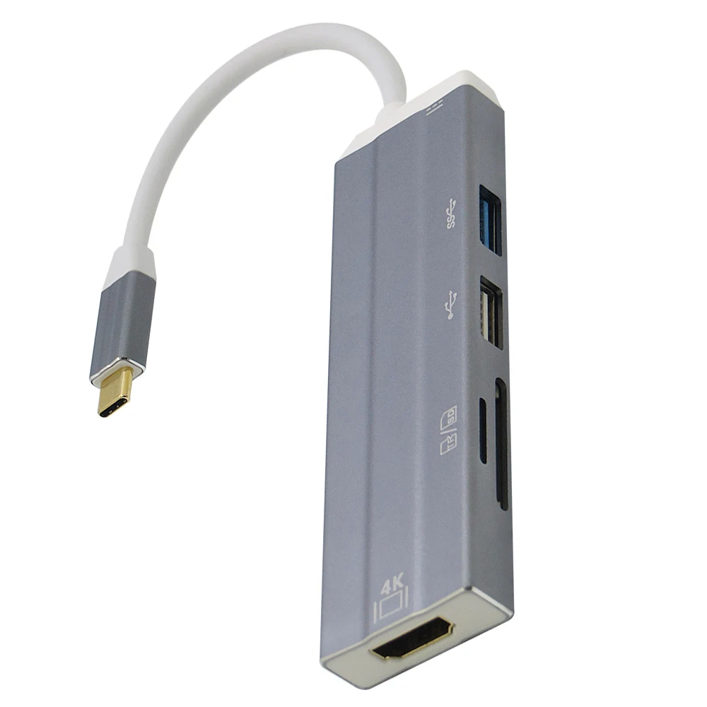 6 в 1 USB 3 C Type для 0 Hub 4K 30hz HDMI SD/TF кардридер PD зарядный адаптер S8 NS Nintendo Switch|USB-хабы| |