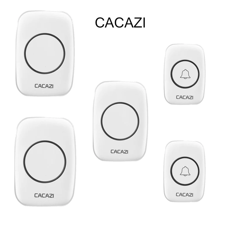 CACAZI-Newest-LED-Smart-home-DoorBell-Waterproof-300m-work-range-Mini-Wireless-Door-bell-AC-100 2V3