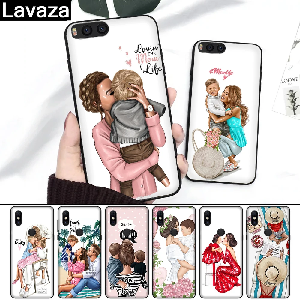 

Lavaza Super mom girl Colorful Cute Silicone Case for Xiaomi Redmi 4A 4X 5A S2 5 Plus 6 6A Note 4 Pro 7 Prime