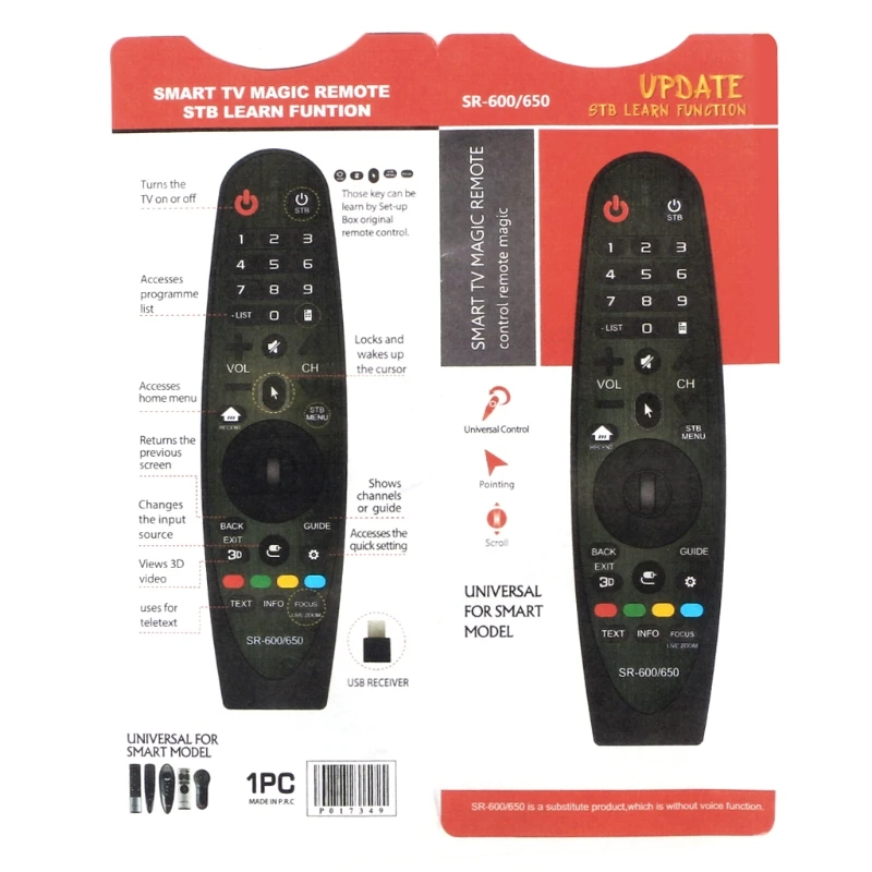 

1 Set Black ABS Remote Control AN-MR600 For LG Smart TV F8580 UF8500 UF9500 UF7702 OLED 5EG9100