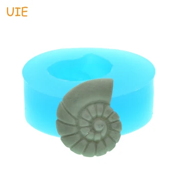 

DYL200U Snail Sea Shell Mold Spiral Sea Shell Mold Flexible Food Safe for Fondant Cupcake Toppers Cake Decorations