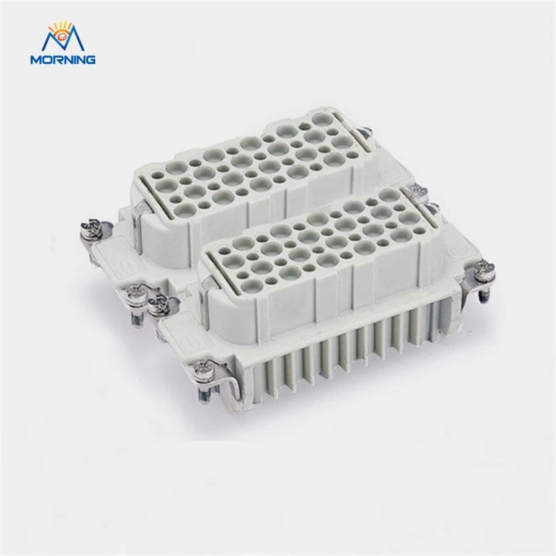 

HD-080 Female Male FC MC Current 10A Voltage 250V Copper Alloy Material Crimp Terminal Bulkhead Mounting 80 Pin Connector