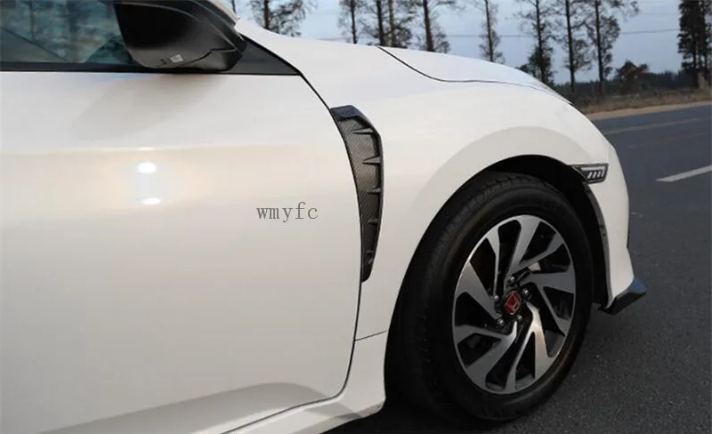 Подходит для Honda Civic крыло боковое украшение из углеродного волокна наружные аксессуары наклейка автомобильный Стайлинг