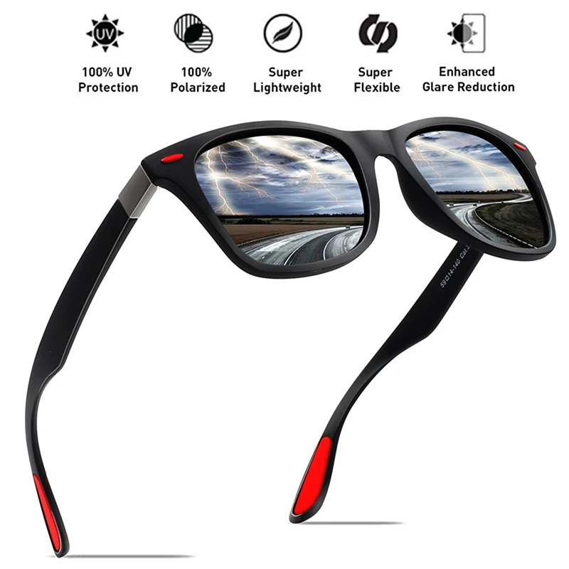 MAXJULI Sports Sunglasses Men 2018 Fishing Glasses Polarized Sunglasses For Men TR90 Frame Eyewear Goggles UV400
