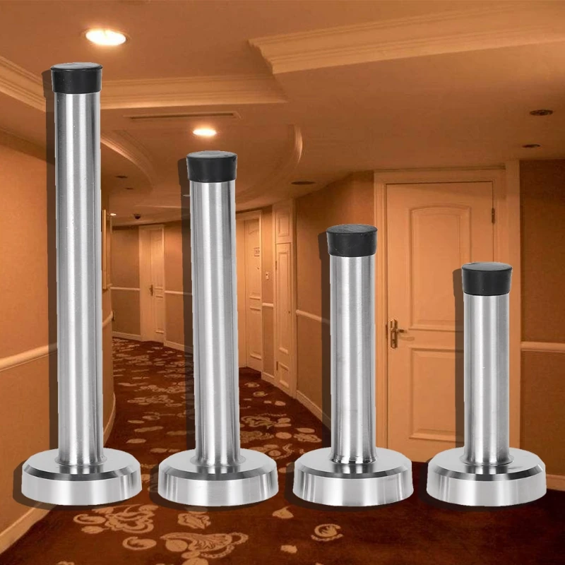 

Door Stop Stopper Bumper Wall Mounted Protector Sound Dampening Stainless Steel Door Stopper