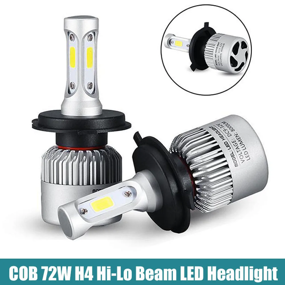 

2Pcs Super Bright H1 H3 H4 H7 H11 9005 9006 LED Car Headlight Bulbs with DOB Chip 6500K 72W 8000LM 12V Headlamp Foglight