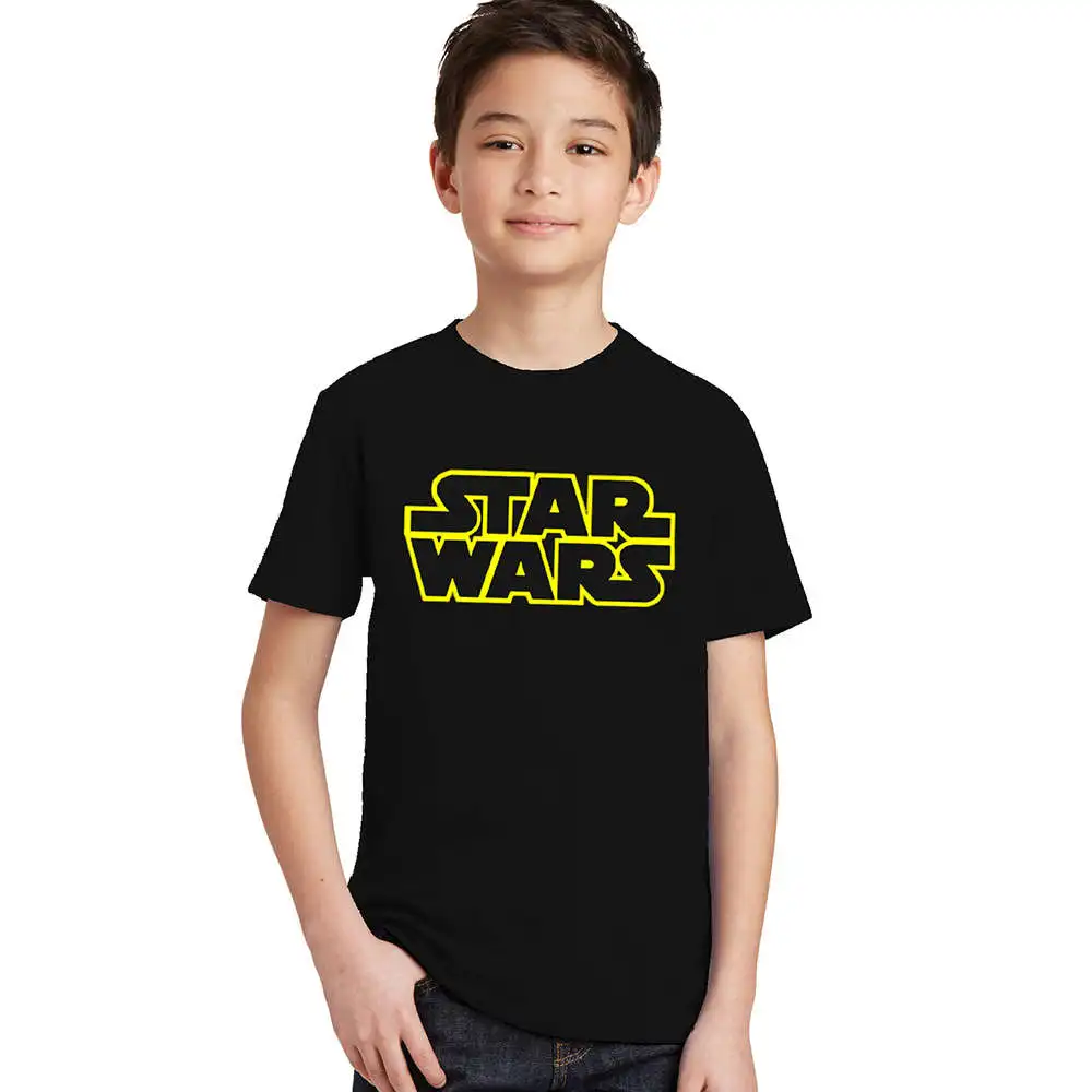 

2017 Summer Short Sleeve Kids Clothes Boys T Shirt Star Wars Logo Cotton T-shirt Boys Costume Kids Tops Roupas Infantis Menino