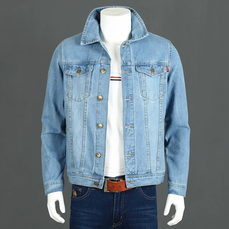 

Spring Autumn Denim Jacket Men Clothes 2019 Korean Vintage Jeans Jacket Casual Coat Men Tops Outwear Loose Plus Size ZT2749